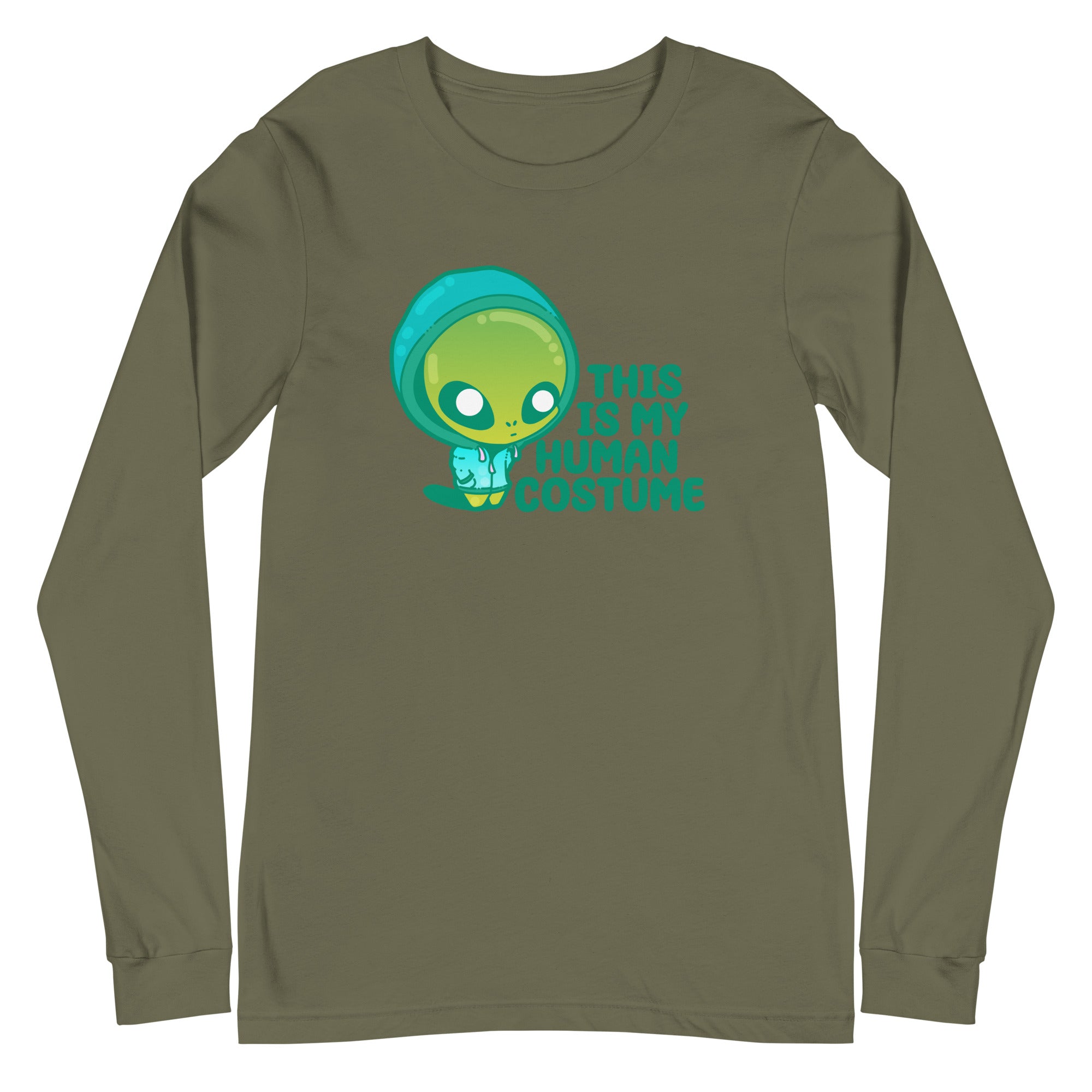 THIS IS MY HUMAN COSTUME - Long Sleeve Tee - ChubbleGumLLC