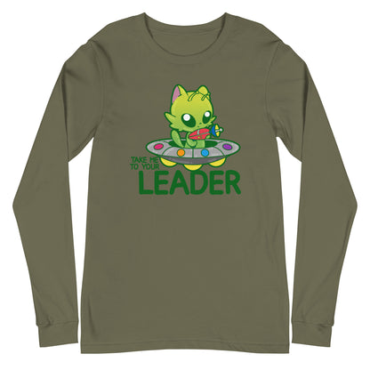 TAKE ME TO YOUR LEADER - Long Sleeve Tee - ChubbleGumLLC