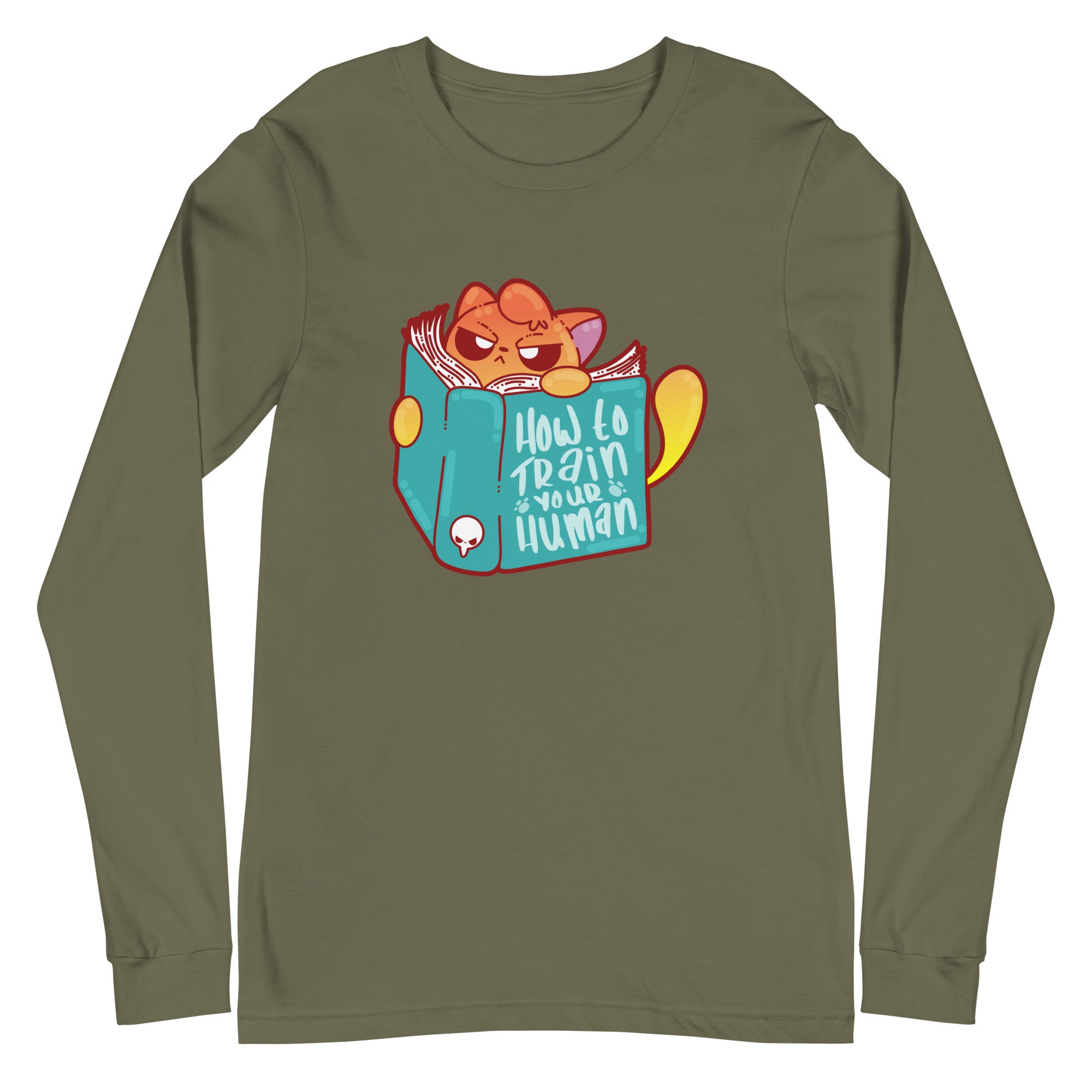 HOW TO TRAIN YOUR HUMAN - Long Sleeve Tee - ChubbleGumLLC