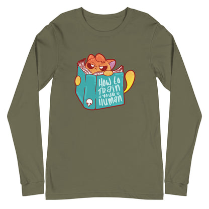 HOW TO TRAIN YOUR HUMAN - Long Sleeve Tee - ChubbleGumLLC