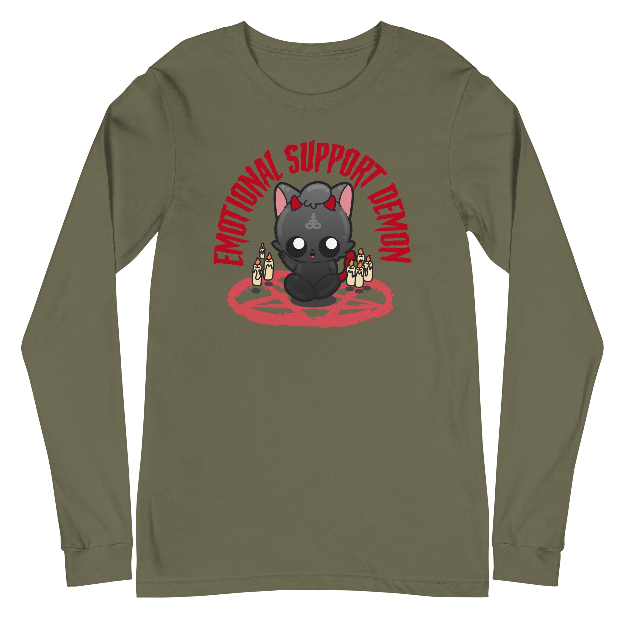 EMOTIONAL SUPPORT DEMON - Long Sleeve Tee