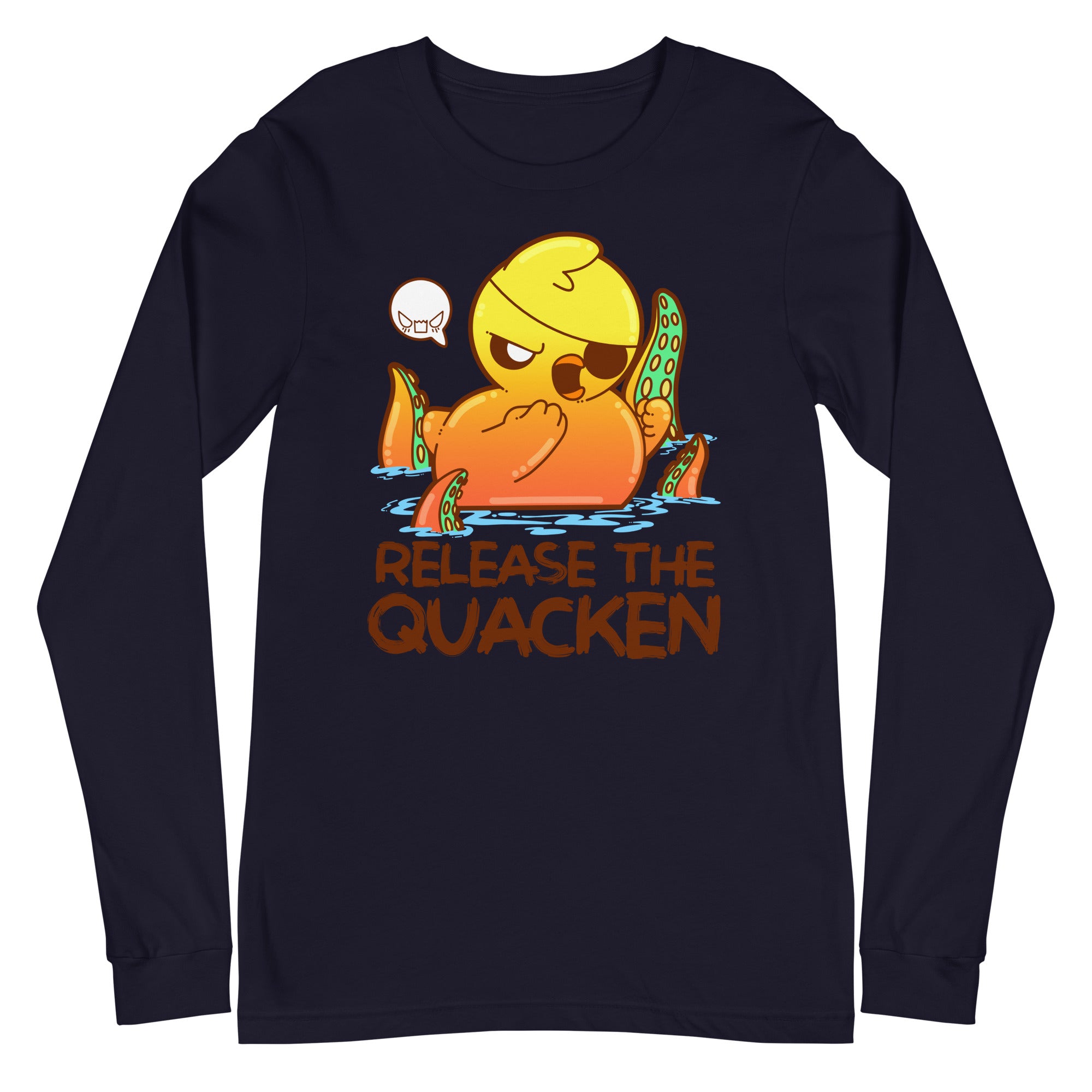 RELEASE THE QUACKEN - Long Sleeve Tee - ChubbleGumLLC