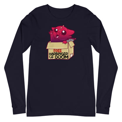 FREE HARBINGER OF DOOM - Long Sleeve Tee - ChubbleGumLLC