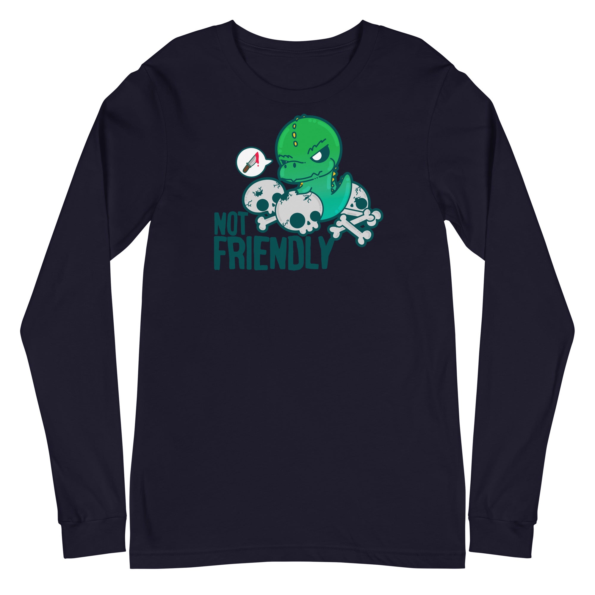 NOT FRIENDLY - Long Sleeve Tee - ChubbleGumLLC