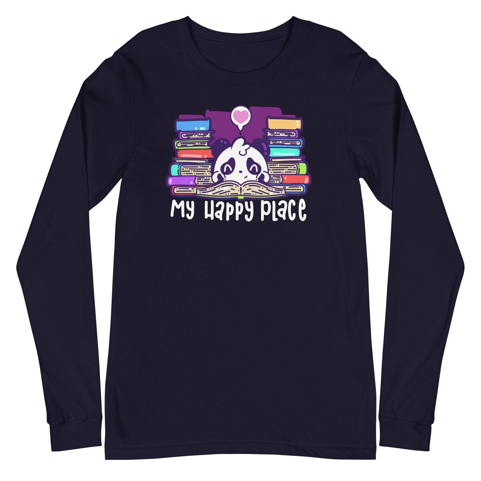 MY HAPPY PLACE - Modified Long Sleeve Tee - ChubbleGumLLC