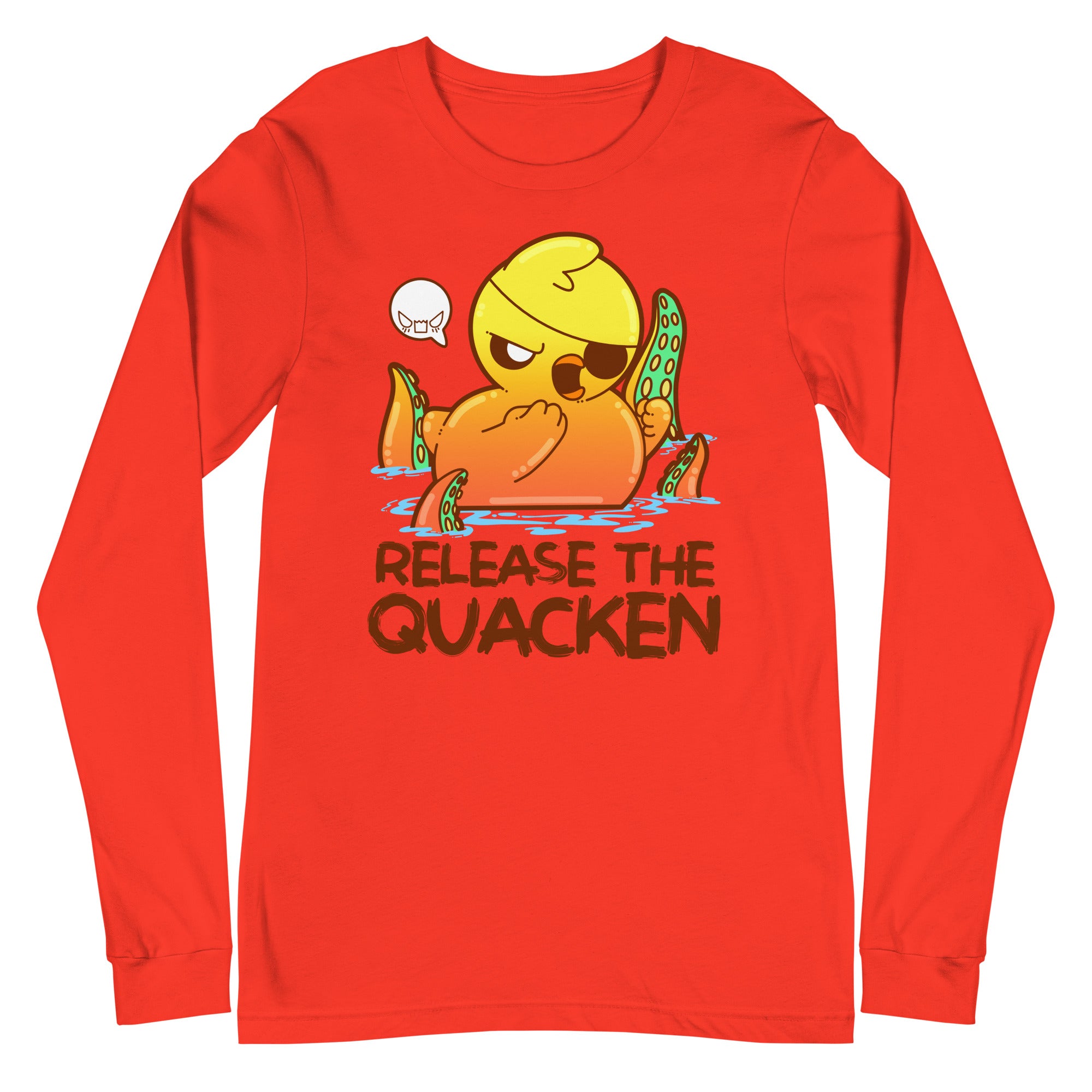 RELEASE THE QUACKEN - Long Sleeve Tee - ChubbleGumLLC