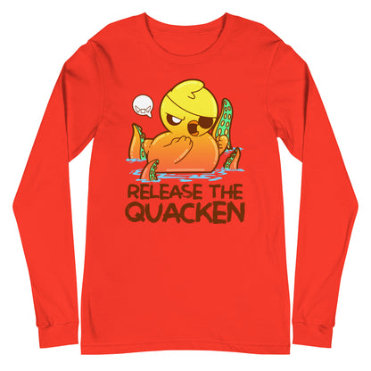 RELEASE THE QUACKEN - Long Sleeve Tee - ChubbleGumLLC