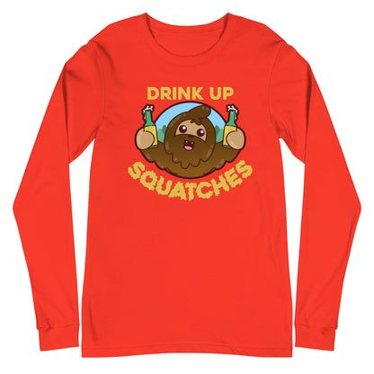 DRINK UP SQUATCHES - Long Sleeve Tee - ChubbleGumLLC