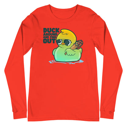 DUCK AROUND AND FIND OUT - Long Sleeve Tee - ChubbleGumLLC