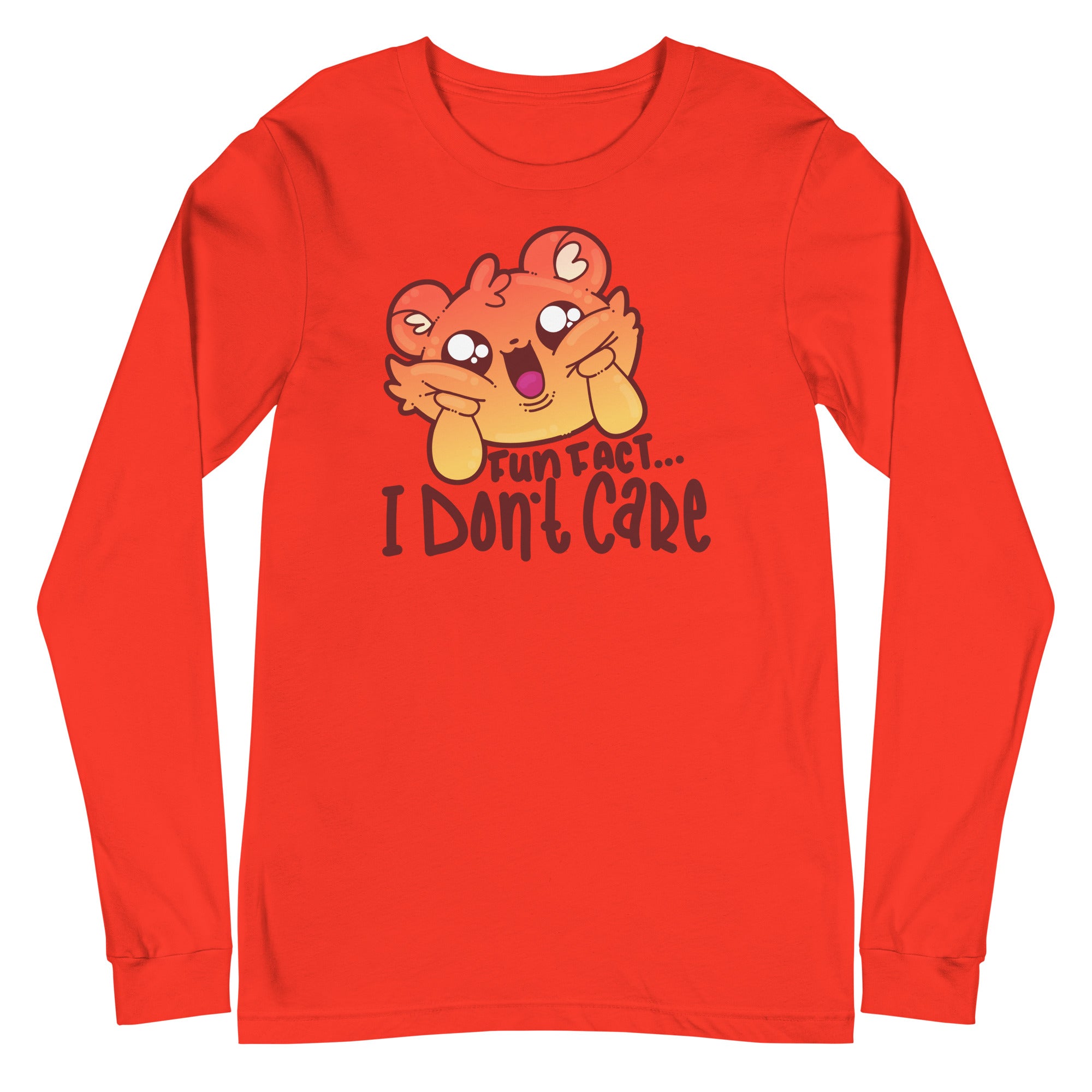 FUN FACT.. I DONT CARE - Long Sleeve Tee - ChubbleGumLLC