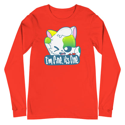 IM FINE ITS FINE - Long Sleeve Tee - ChubbleGumLLC