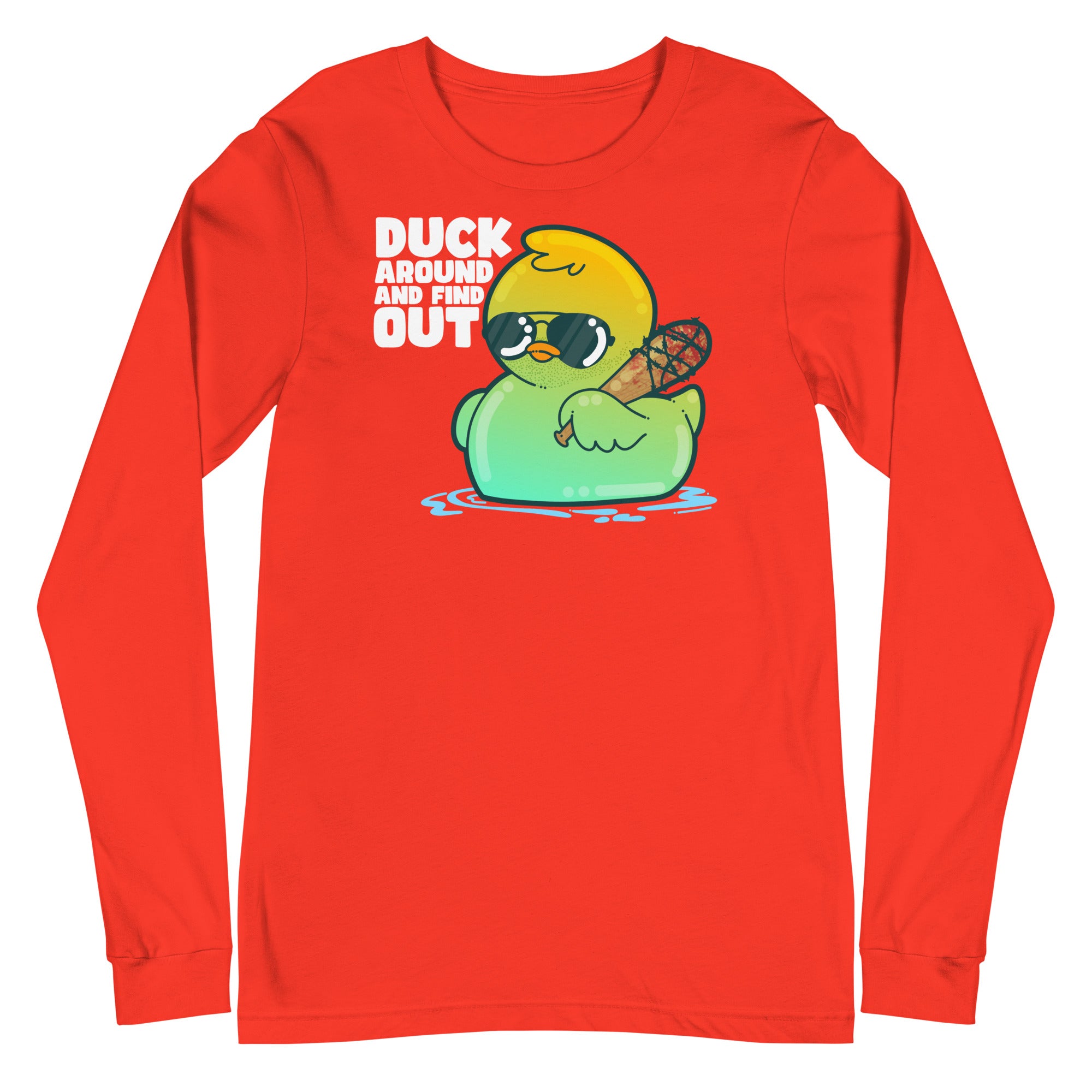 DUCK AROUND AND FIND OUT - Modified Long Sleeve Tee - ChubbleGumLLC