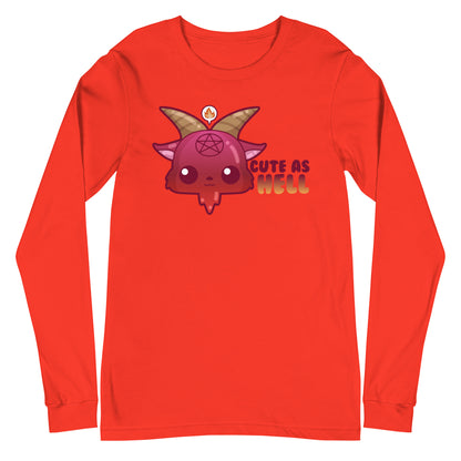 CUTE AS HELL - Long Sleeve Tee - ChubbleGumLLC