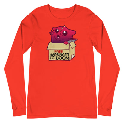 FREE HARBINGER OF DOOM - Long Sleeve Tee - ChubbleGumLLC