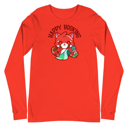 HAPPY HOOKING - Long Sleeve Tee - ChubbleGumLLC