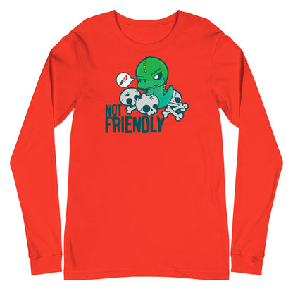 NOT FRIENDLY - Long Sleeve Tee - ChubbleGumLLC