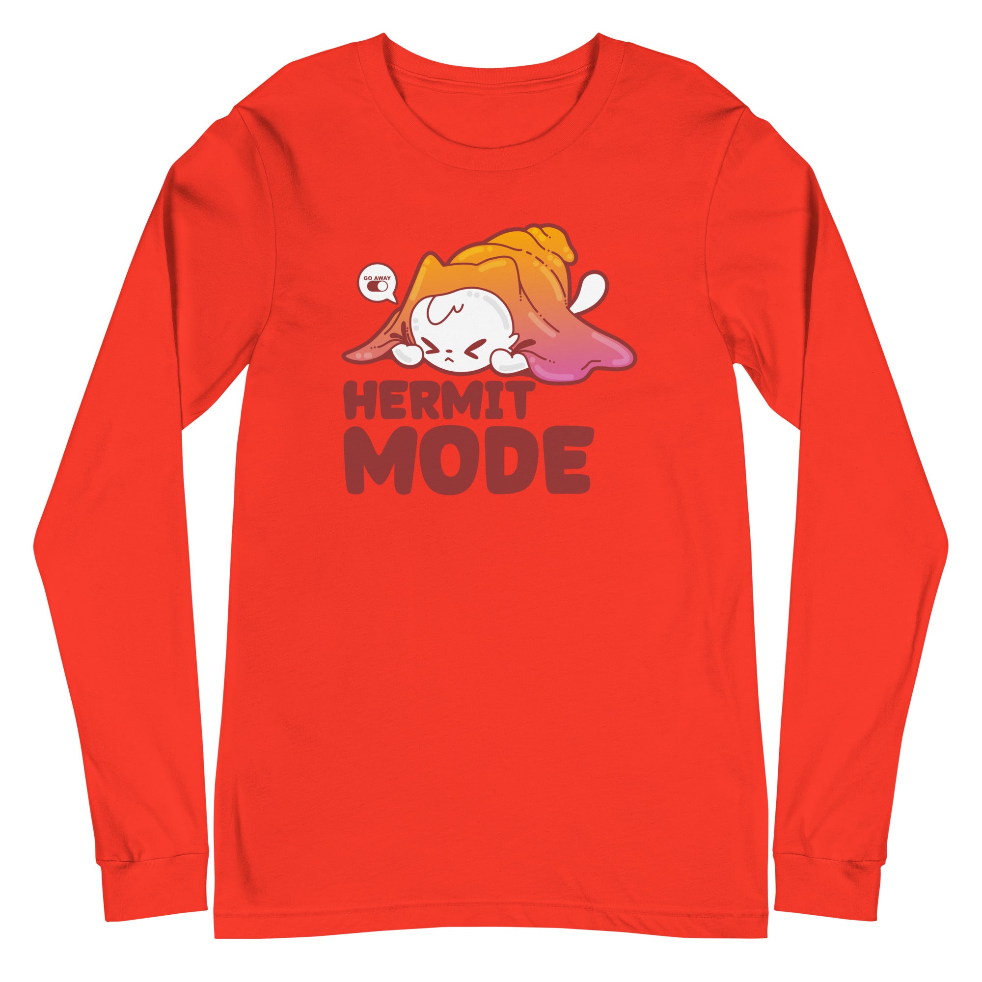 HERMIT MODE - Long Sleeve Tee - ChubbleGumLLC