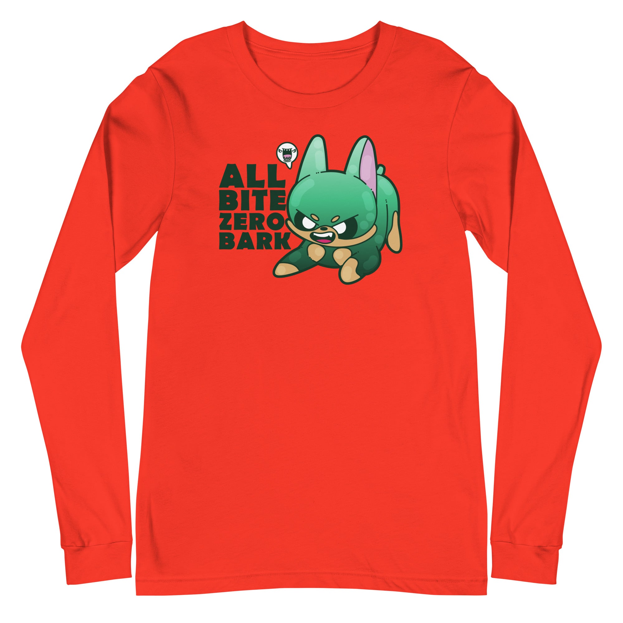 ALL BITE ZERO BARK - Long Sleeve Tee - ChubbleGumLLC