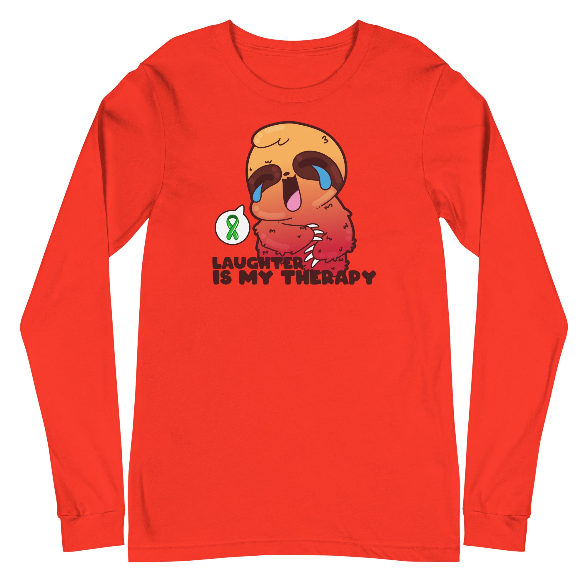 LAUGHTER IS MY THERAPY - Long Sleeve Tee - ChubbleGumLLC