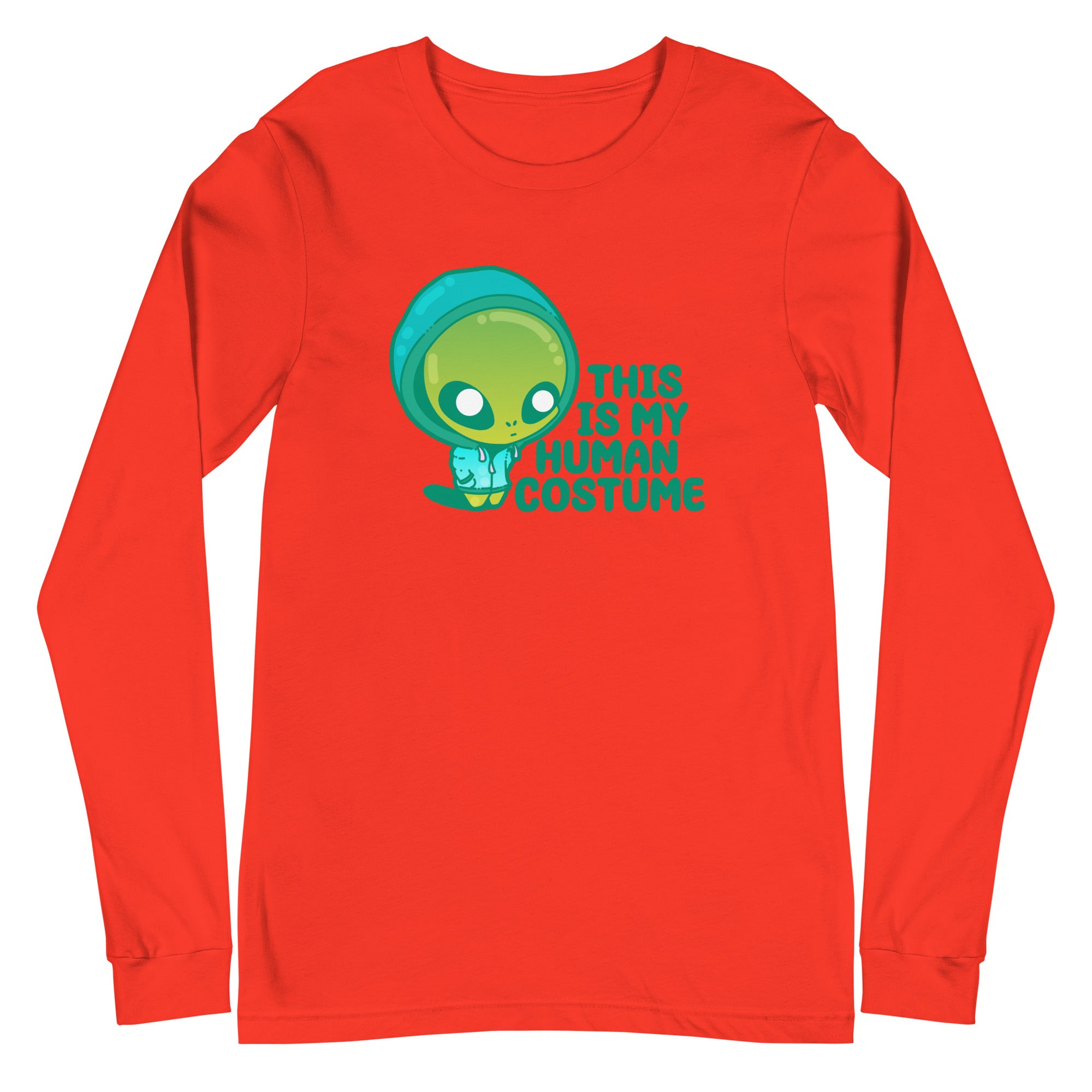 THIS IS MY HUMAN COSTUME - Long Sleeve Tee - ChubbleGumLLC