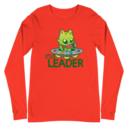 TAKE ME TO YOUR LEADER - Long Sleeve Tee - ChubbleGumLLC