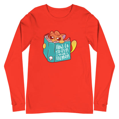 HOW TO TRAIN YOUR HUMAN - Long Sleeve Tee - ChubbleGumLLC