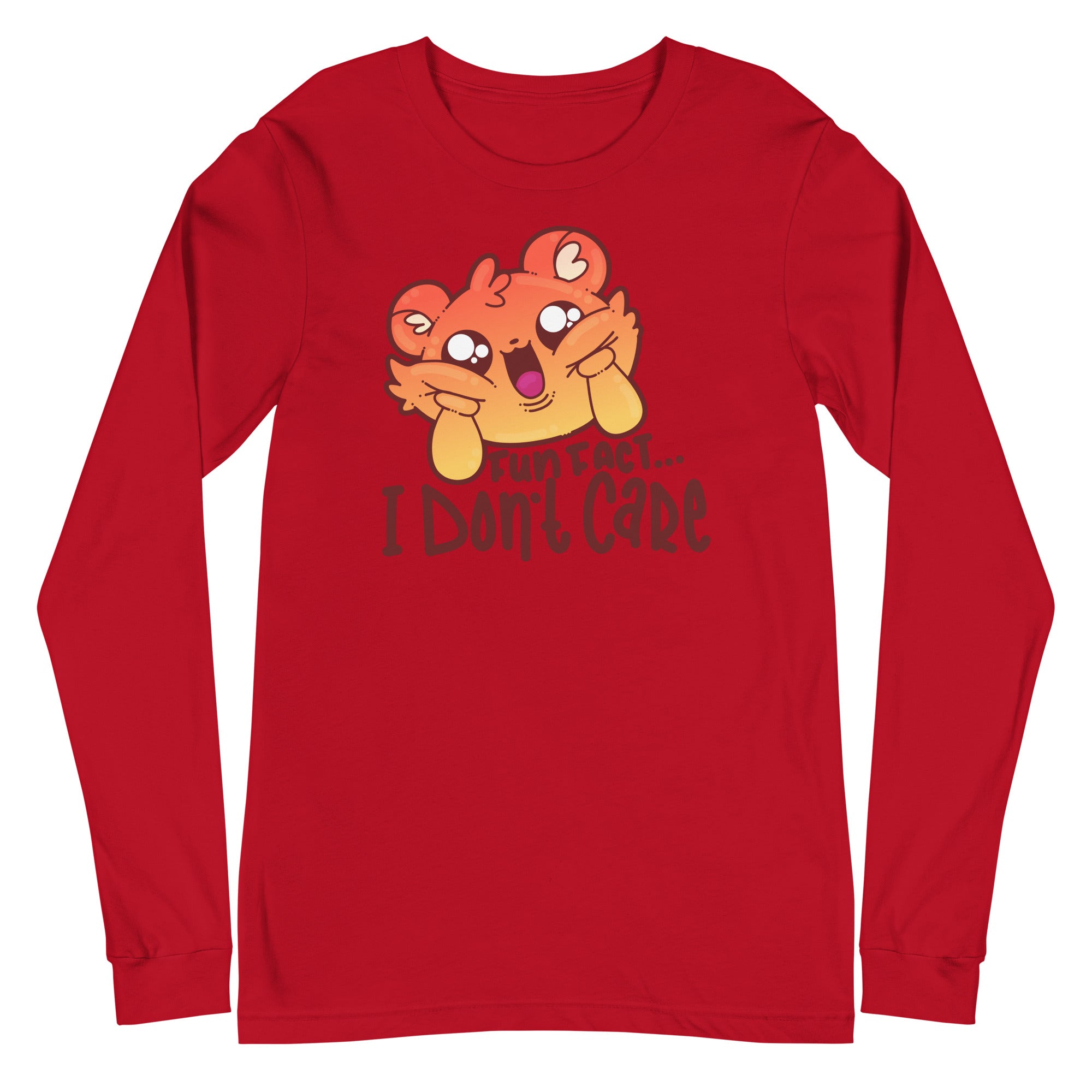 FUN FACT.. I DONT CARE - Long Sleeve Tee - ChubbleGumLLC