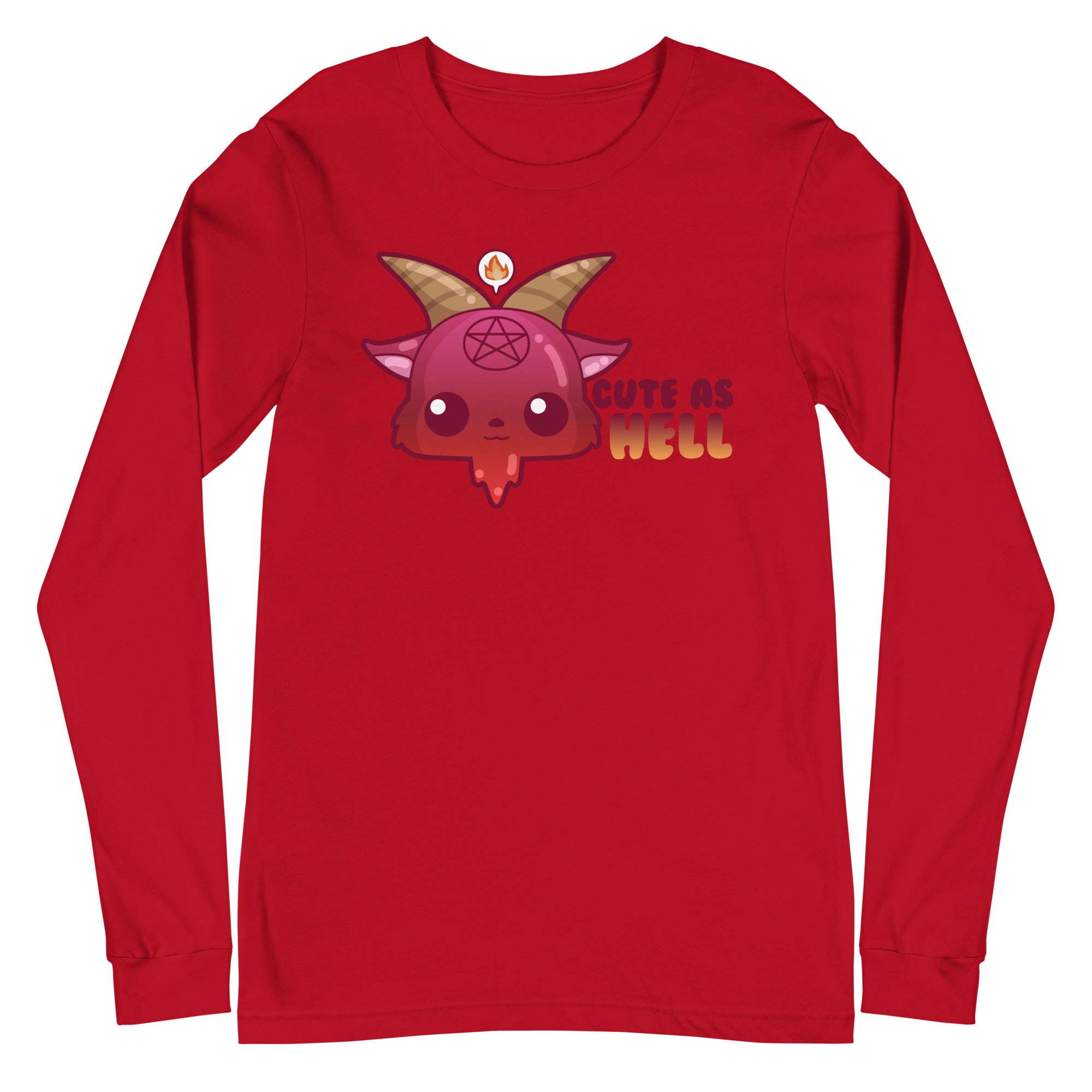 CUTE AS HELL - Long Sleeve Tee - ChubbleGumLLC