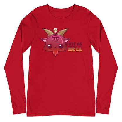 CUTE AS HELL - Long Sleeve Tee - ChubbleGumLLC