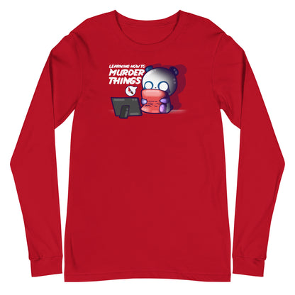 LEARNING HOW TO MURDER THINGS - Long Sleeve Tee - ChubbleGumLLC