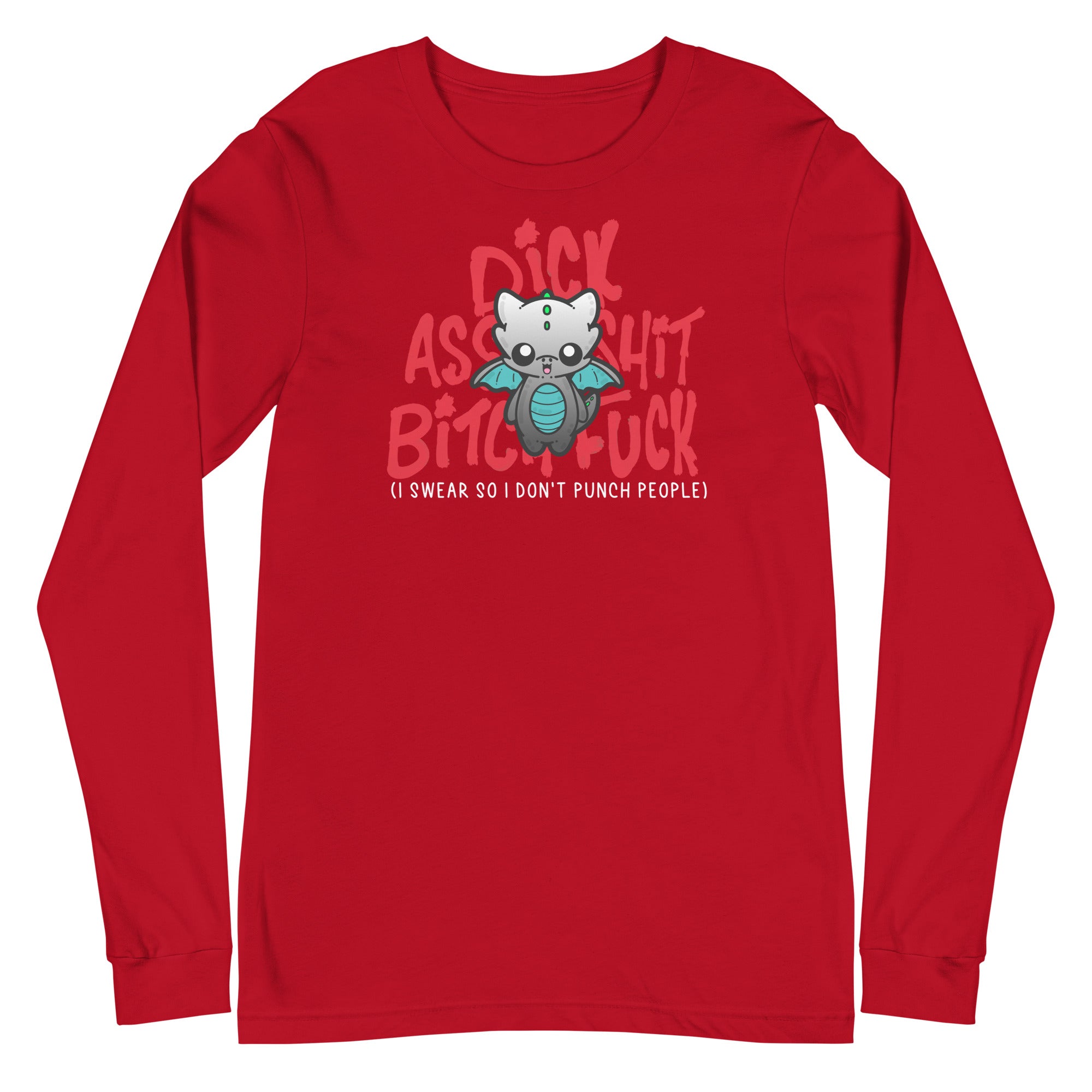 I SWEAR SO I DONT PUNCH PEOPLE - Long Sleeve Tee - ChubbleGumLLC