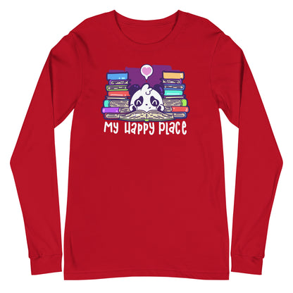 MY HAPPY PLACE - Modified Long Sleeve Tee - ChubbleGumLLC