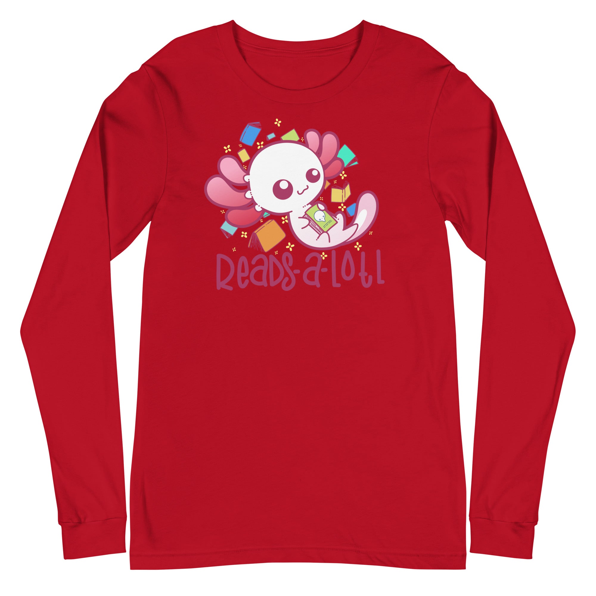 READS A LOTL - Long Sleeve Tee - ChubbleGumLLC