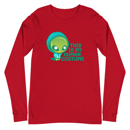 THIS IS MY HUMAN COSTUME - Long Sleeve Tee - ChubbleGumLLC