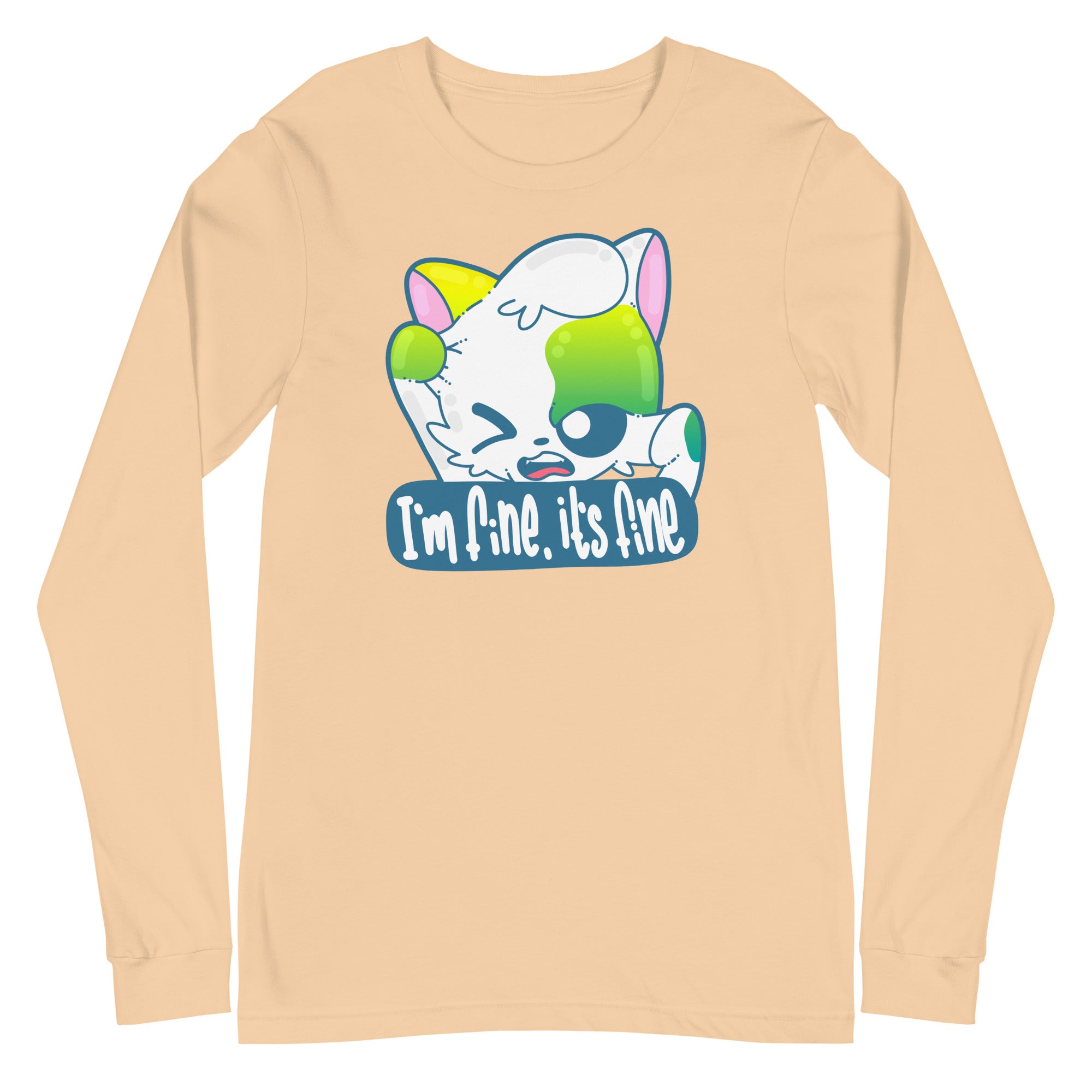 IM FINE ITS FINE - Long Sleeve Tee - ChubbleGumLLC