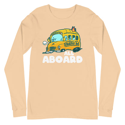 ALL ABOARD THE STRUGGLE BUS - Modified Long Sleeve Tee - ChubbleGumLLC