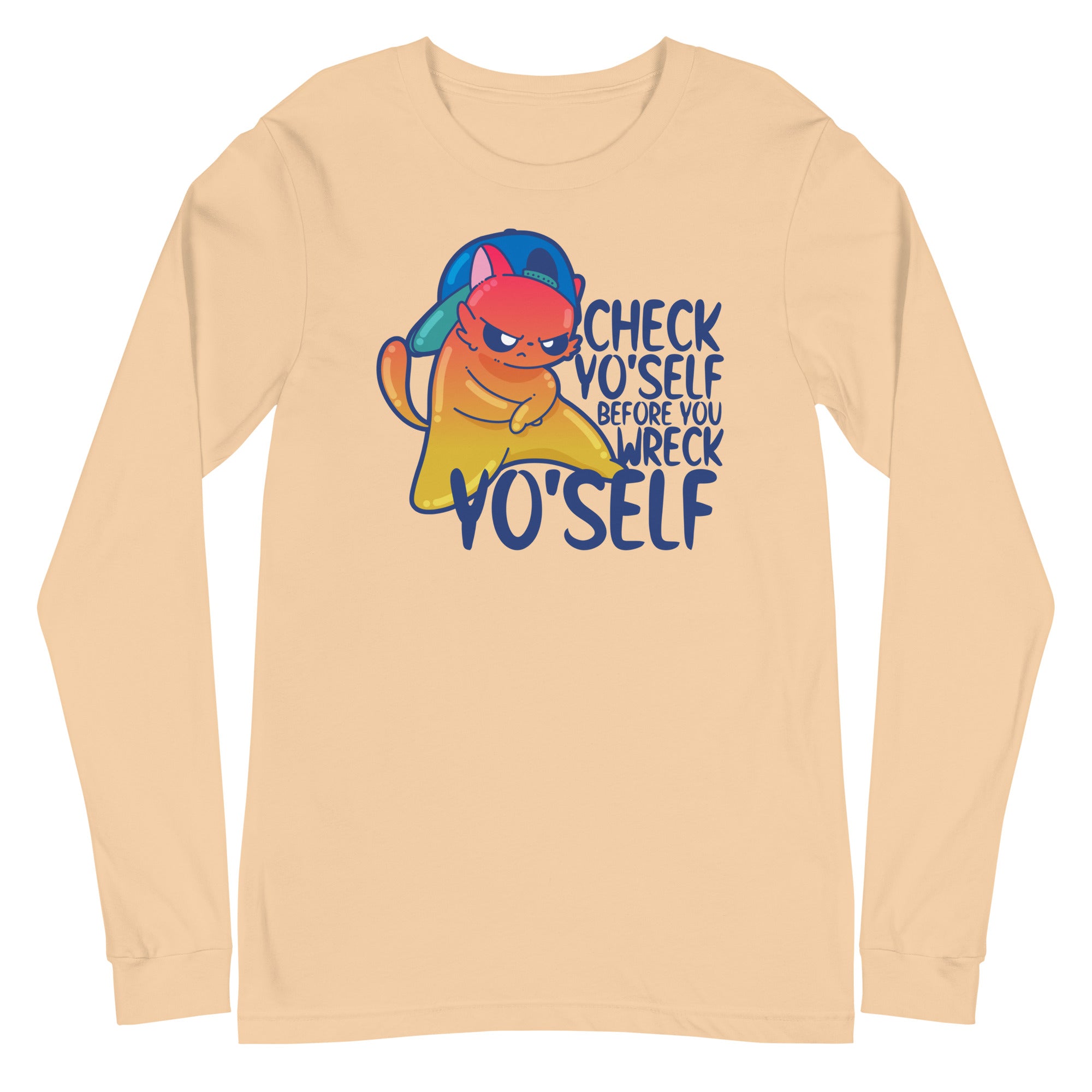 CHECK YOSELF - Long Sleeve Tee - ChubbleGumLLC