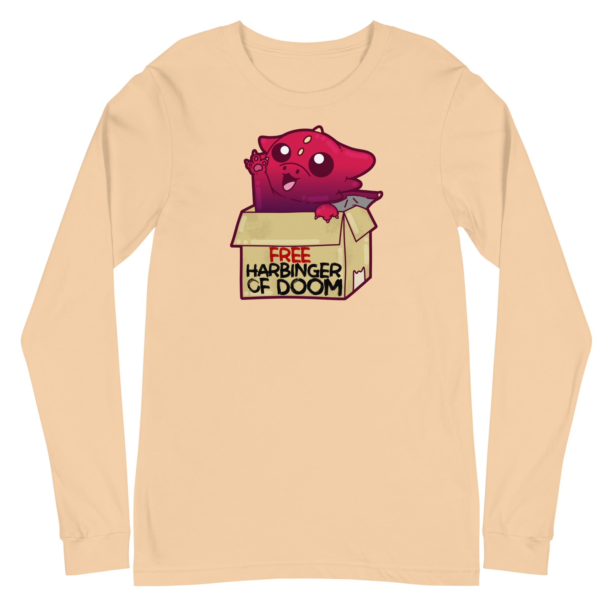 FREE HARBINGER OF DOOM - Long Sleeve Tee - ChubbleGumLLC