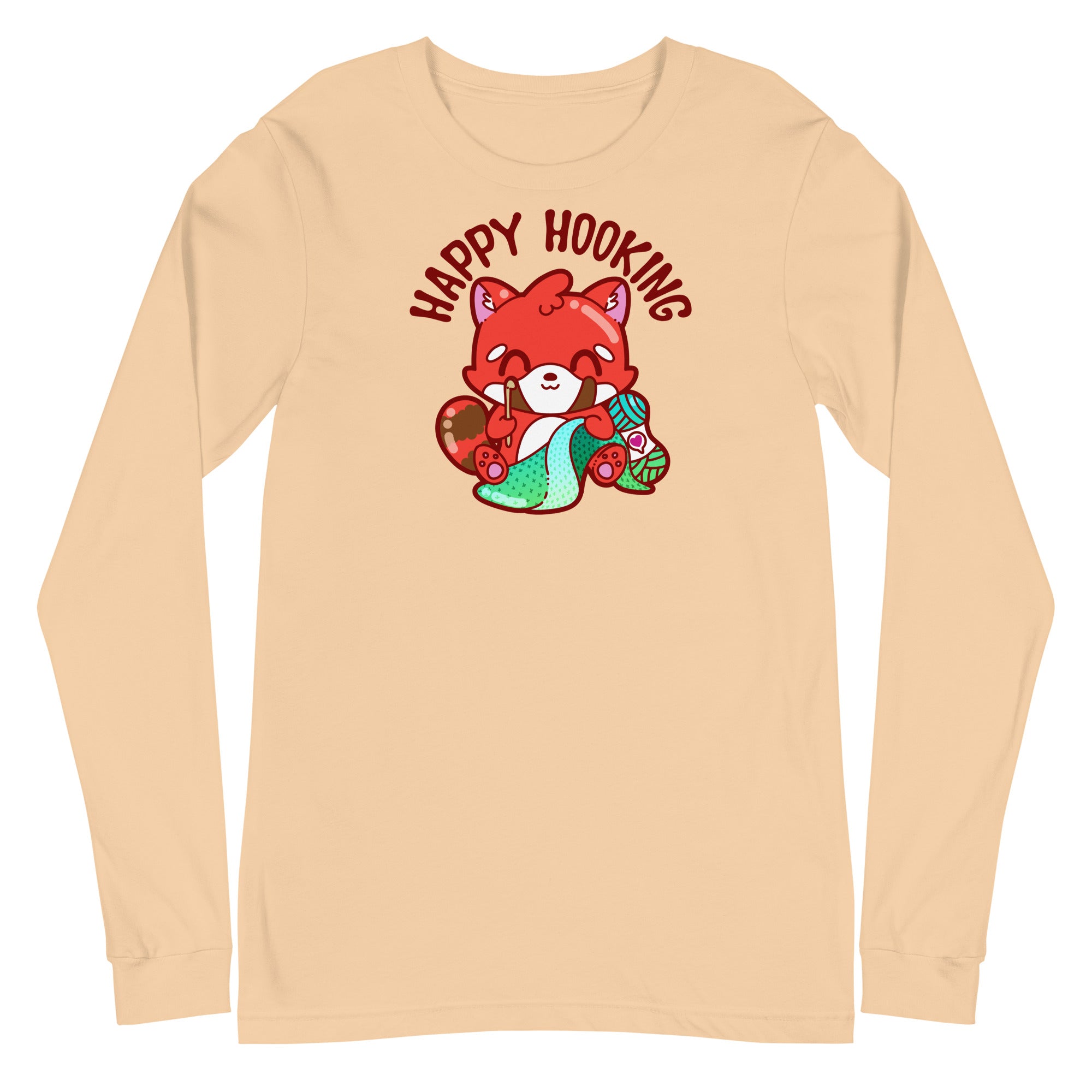 HAPPY HOOKING - Long Sleeve Tee - ChubbleGumLLC