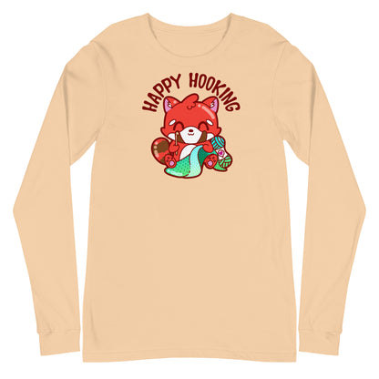 HAPPY HOOKING - Long Sleeve Tee - ChubbleGumLLC