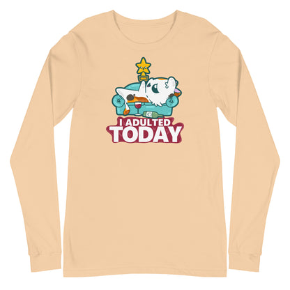 I ADULTED TODAY - Long Sleeve Tee - ChubbleGumLLC