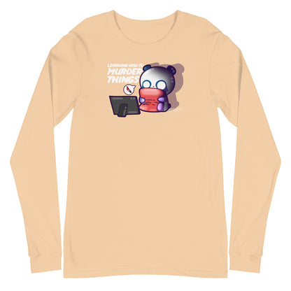 LEARNING HOW TO MURDER THINGS - Long Sleeve Tee - ChubbleGumLLC