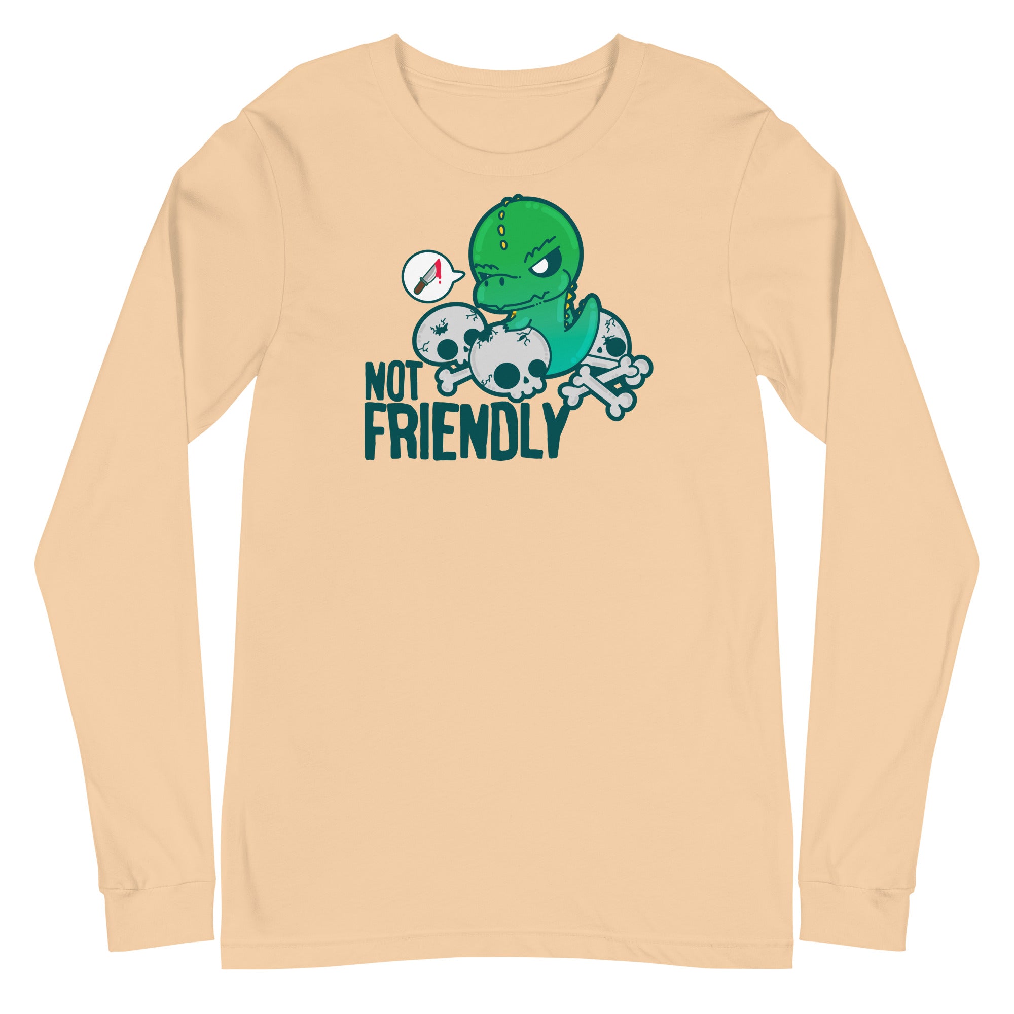 NOT FRIENDLY - Long Sleeve Tee - ChubbleGumLLC