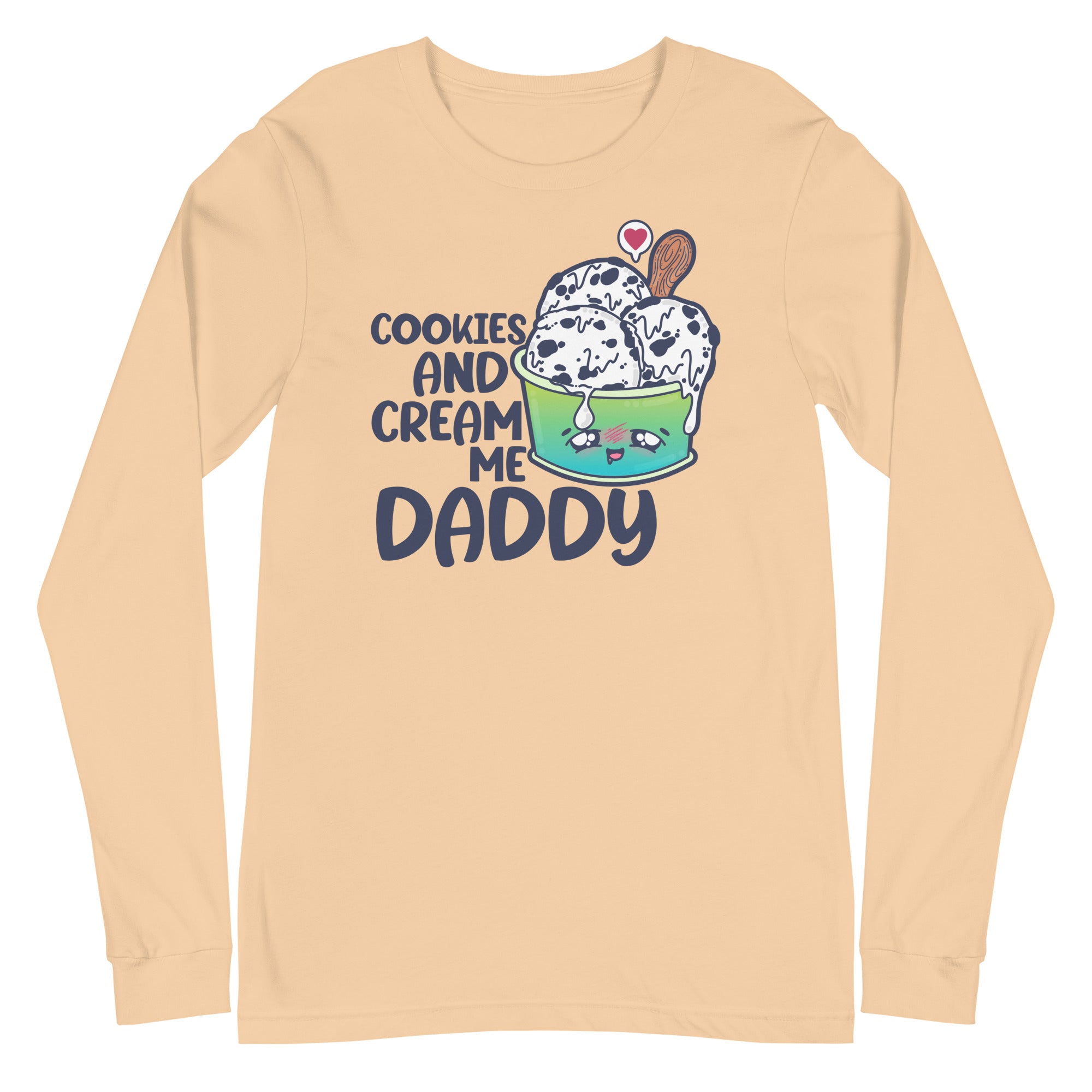 COOKIES AND CREAM ME DADDY - Long Sleeve Tee - ChubbleGumLLC