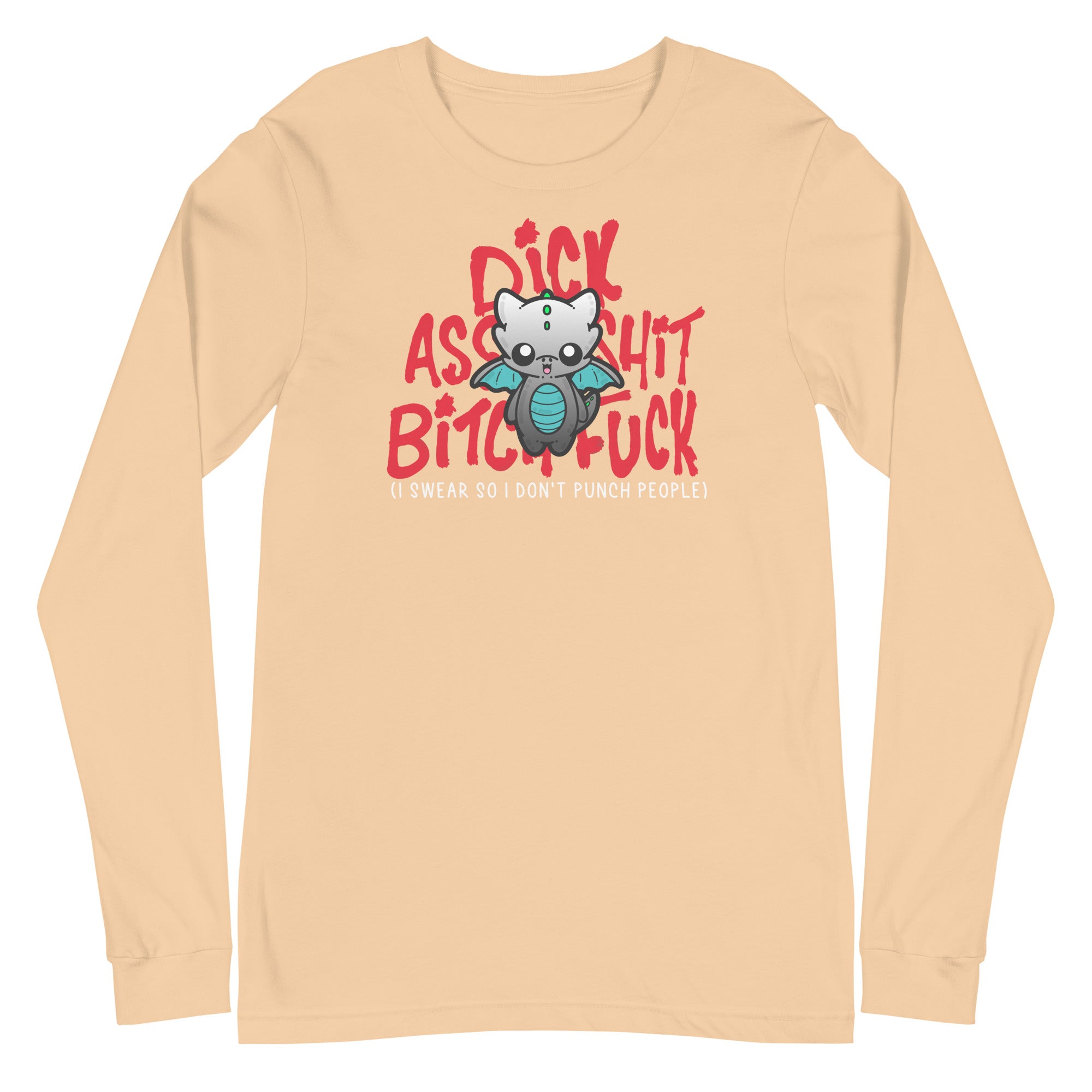 I SWEAR SO I DONT PUNCH PEOPLE - Long Sleeve Tee - ChubbleGumLLC