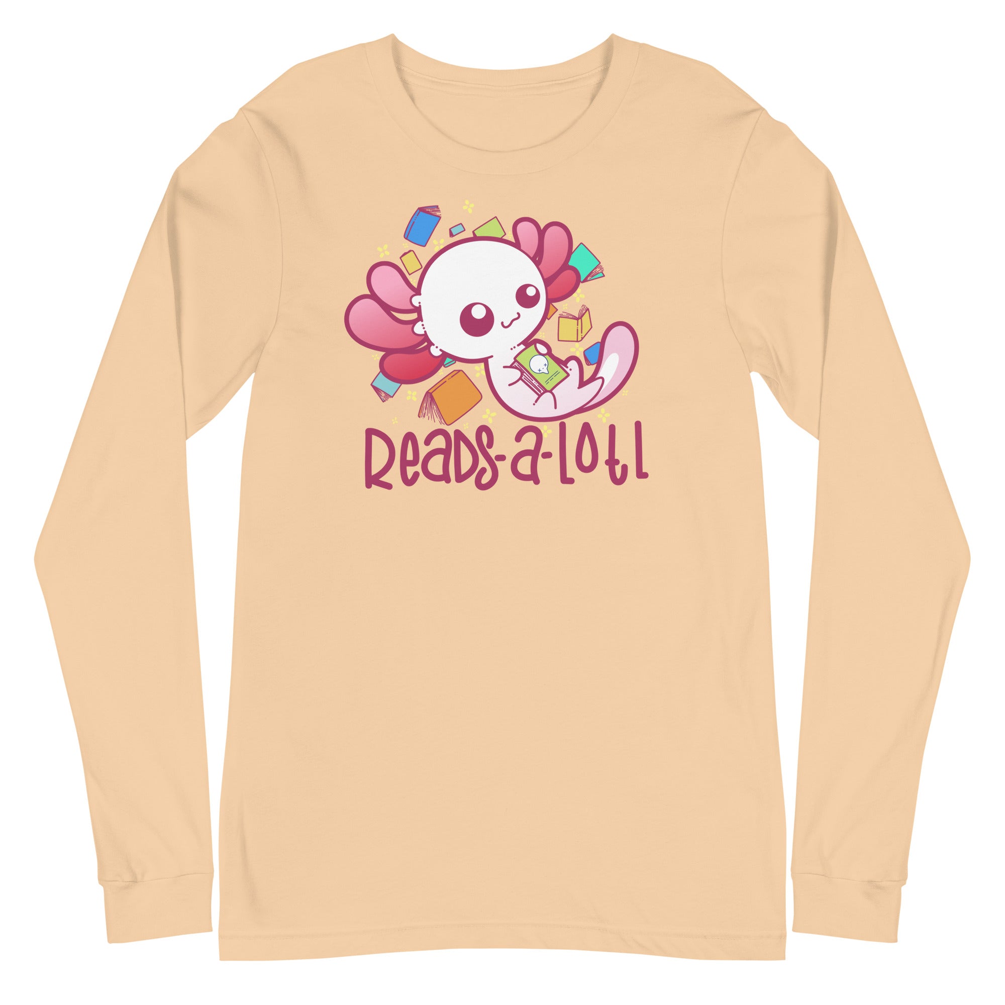 READS A LOTL - Long Sleeve Tee - ChubbleGumLLC