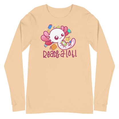 READS A LOTL - Long Sleeve Tee - ChubbleGumLLC