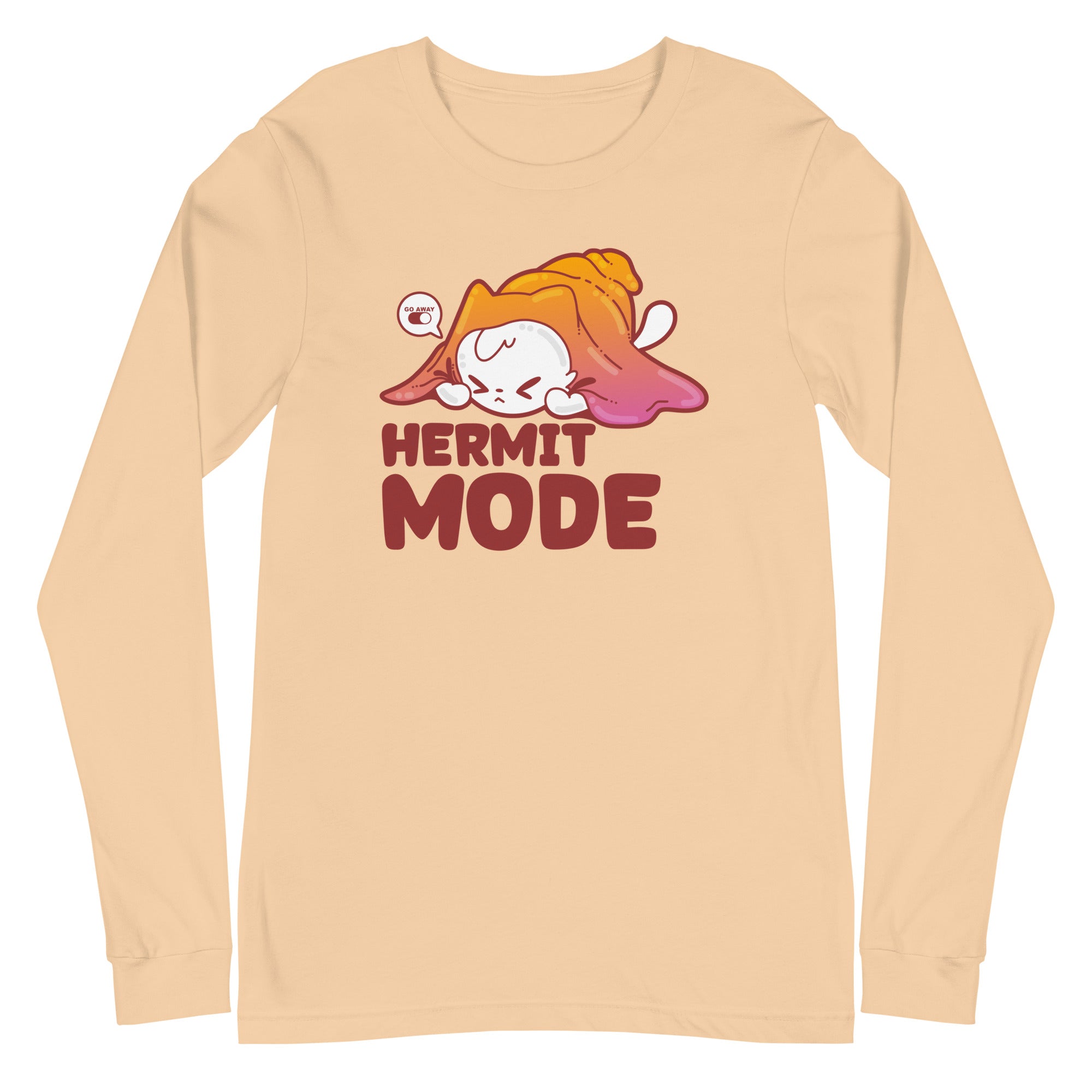 HERMIT MODE - Long Sleeve Tee - ChubbleGumLLC