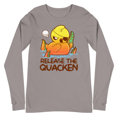 RELEASE THE QUACKEN - Long Sleeve Tee - ChubbleGumLLC