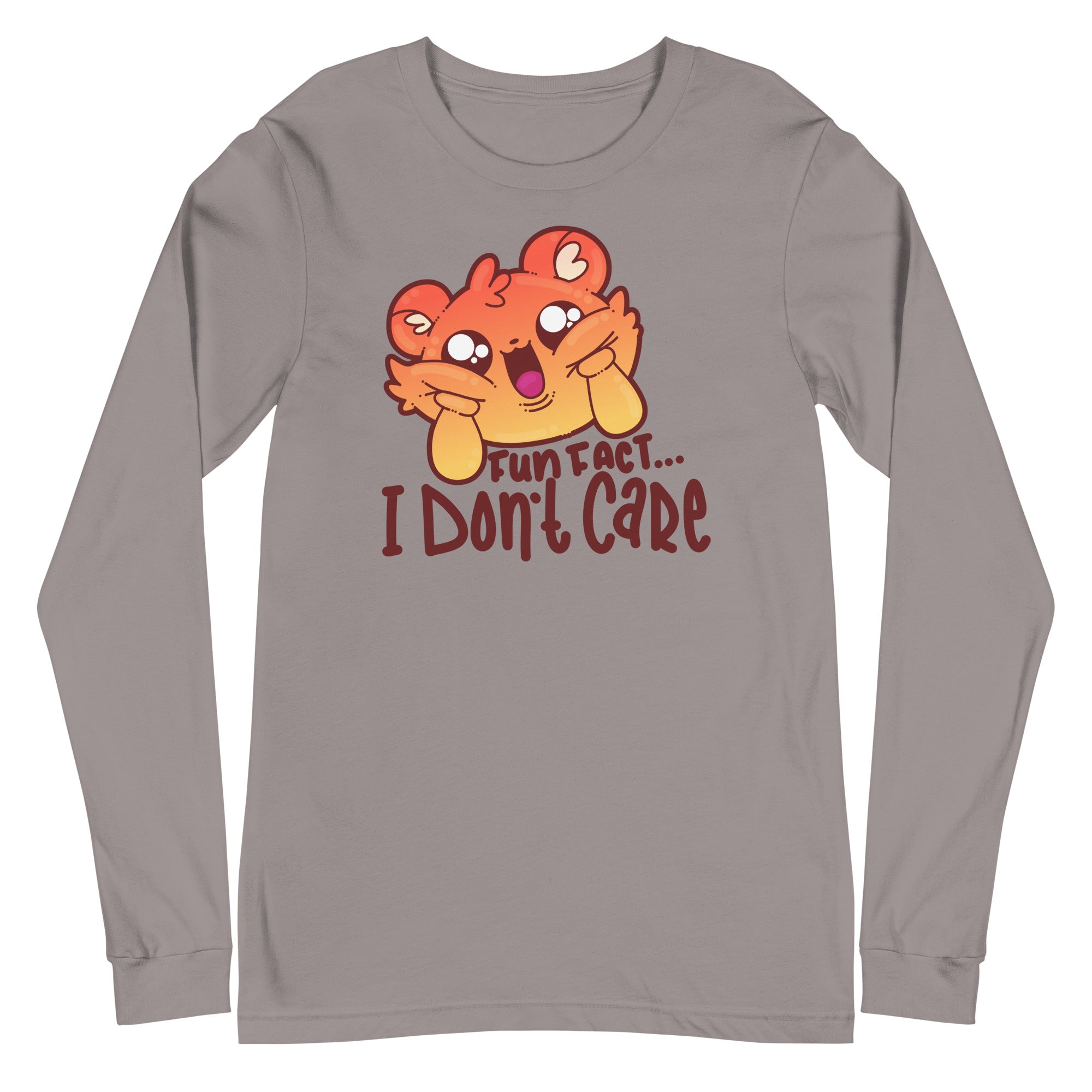 FUN FACT.. I DONT CARE - Long Sleeve Tee - ChubbleGumLLC